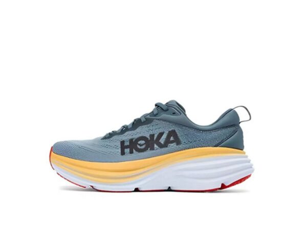 Hoka One One Bondi 8 Goblin Blue Mountain Spring CALIDAD AA (MEDIA)