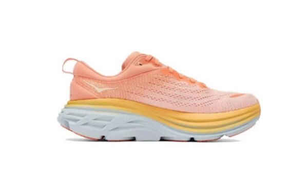 Hoka One One Bondi 8 Shell Coral Peach Parfait CALIDAD AA (MEDIA) - Imagen 2