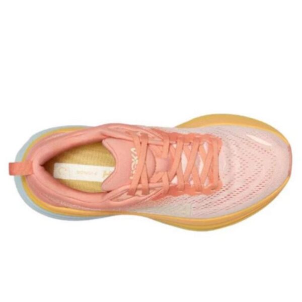 Hoka One One Bondi 8 Shell Coral Peach Parfait CALIDAD AA (MEDIA) - Imagen 3