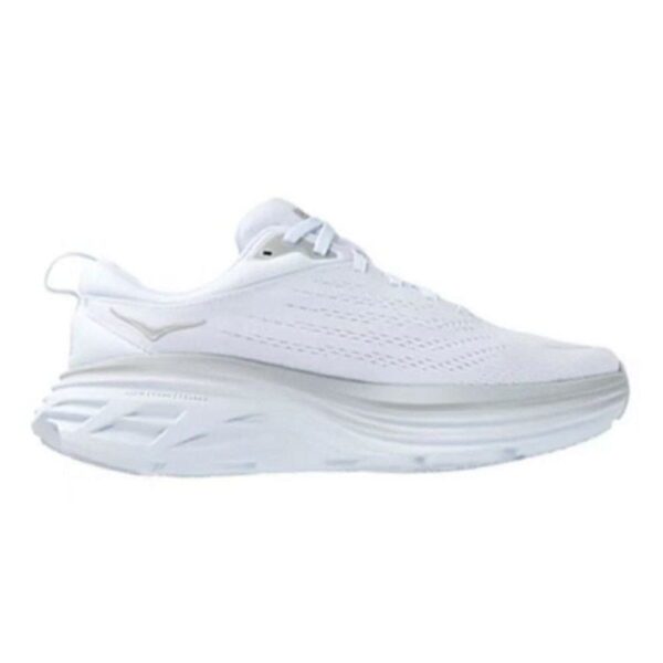 Hoka One One Bondi 8 Triple White CALIDAD AA (MEDIA) - Imagen 2