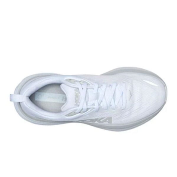 Hoka One One Bondi 8 Triple White CALIDAD AA (MEDIA) - Imagen 3