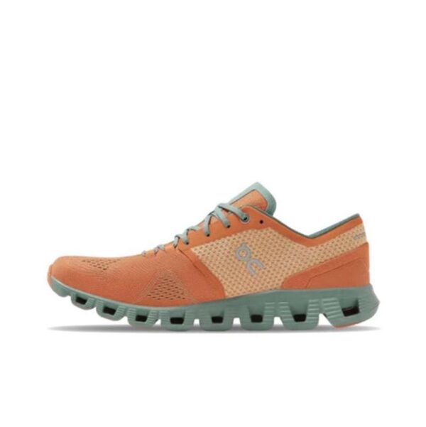 On Running Cloud X Orange Sea Green CALIDAD AA (MEDIA)